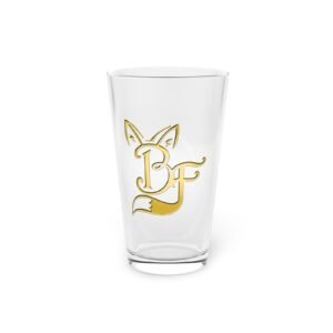 Gold Pint Glass — 16 oz Decorative Beer Glass
