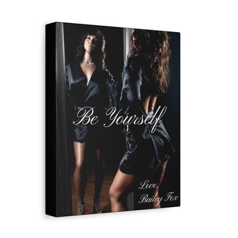 Be Yourself Bailey Fox Matte Canvas Wall Art